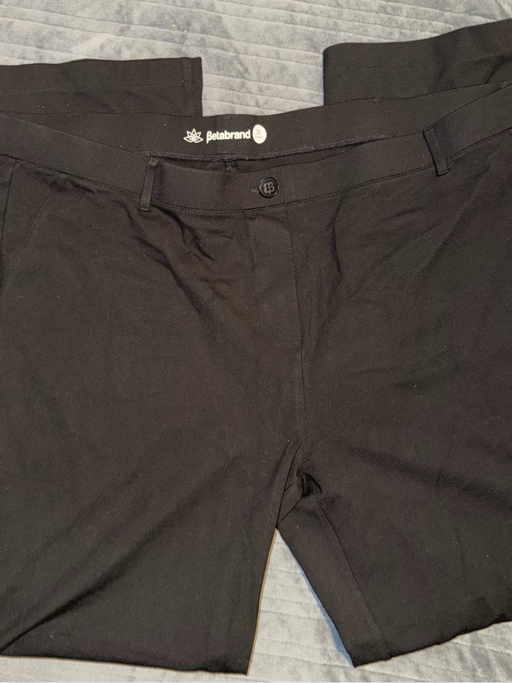 Betabrand black bootcut pants. Size 3X Long